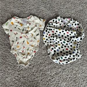 2 Hanna Andersson bodysuits 3-6 months